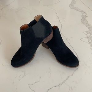 Lucky Brand Black Suede booties Size 7 1/2M